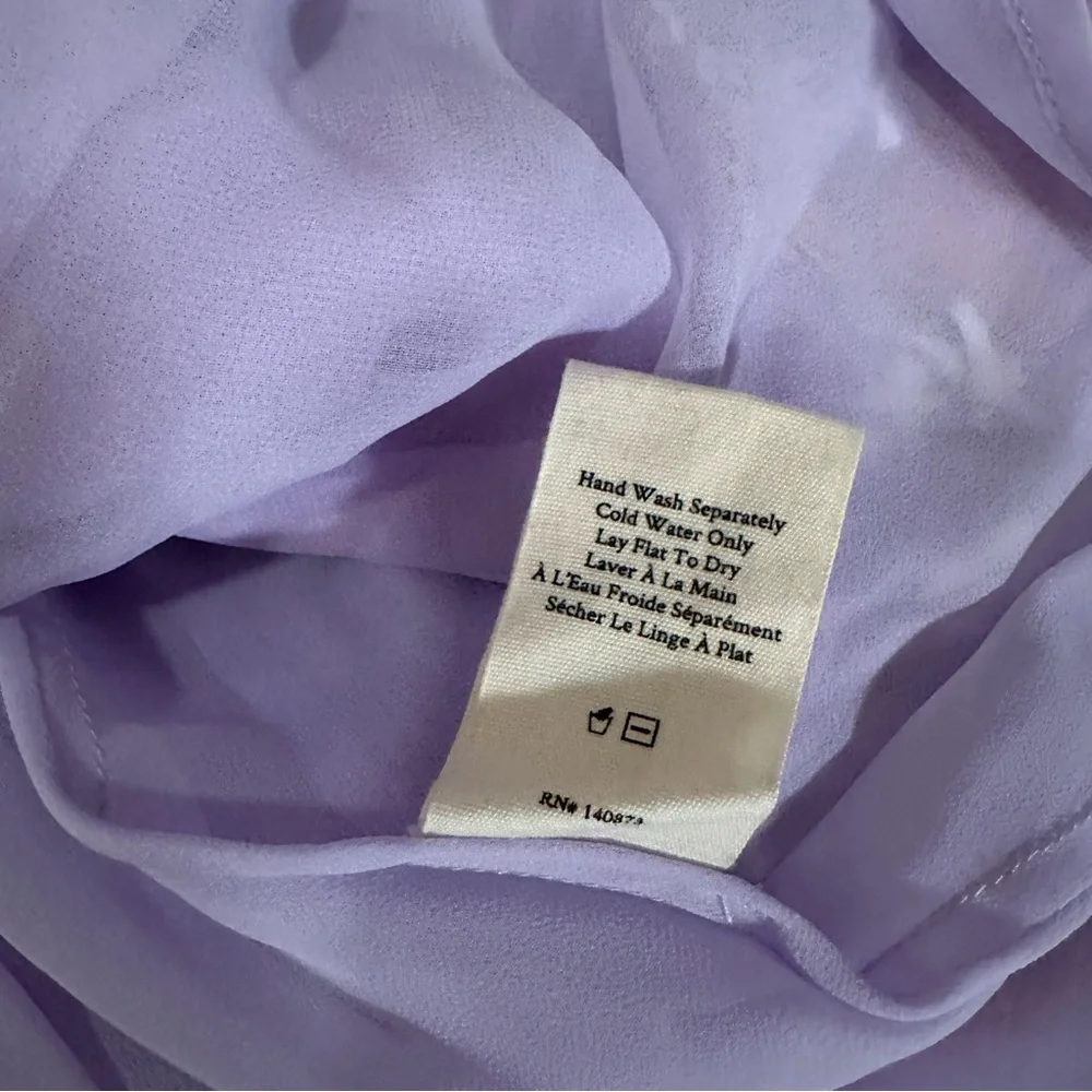 LoveShackFancy x Free People Bridgely Mini Dress Purple Floral - Picture 3 of 5
